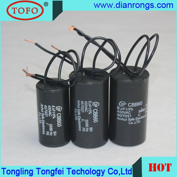 Polypropylene Film Cbb60 Capacitor 10UF 450V